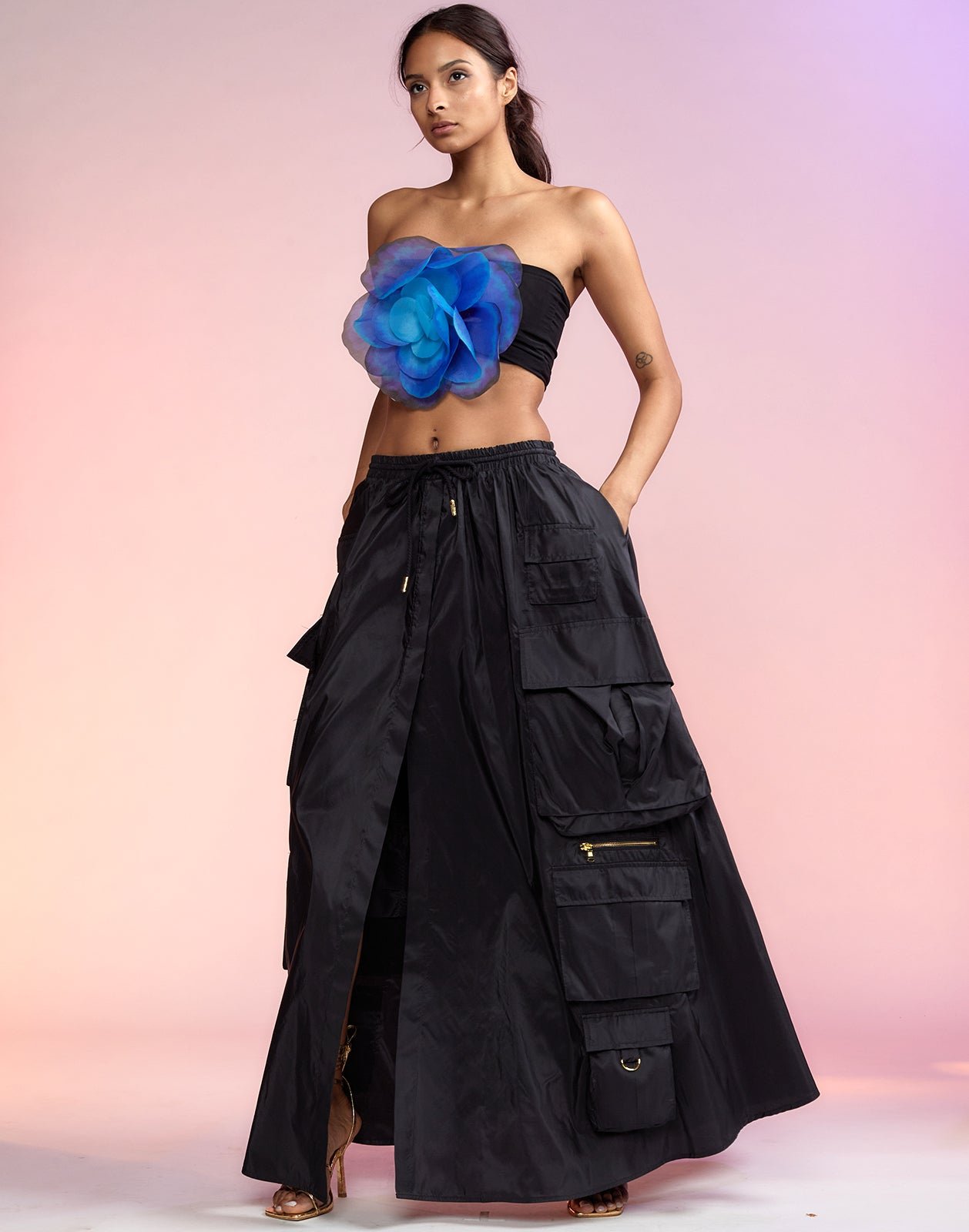 Taffeta Cargo Skirt TA14