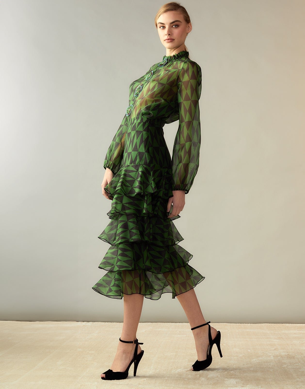 Evergreen Silk Organza Shirt TA25